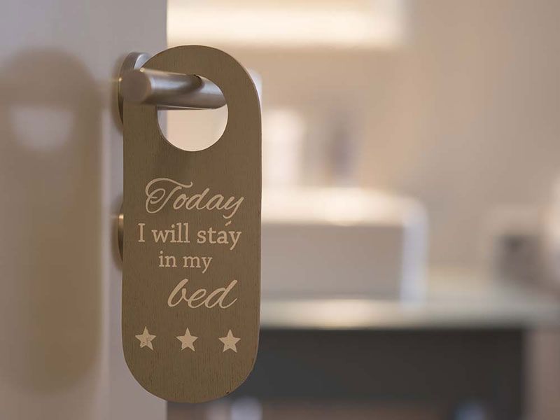 Today i will stay in my bed